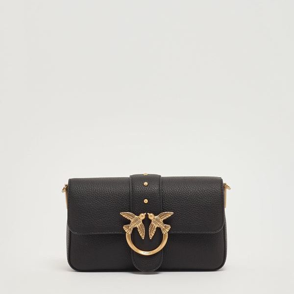 Mala Pinko Mini Grained Crossbody Bag - Image 2