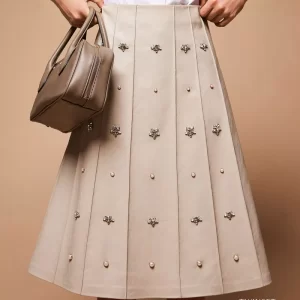 Saia Twinset Actitude Midi with Embroideries