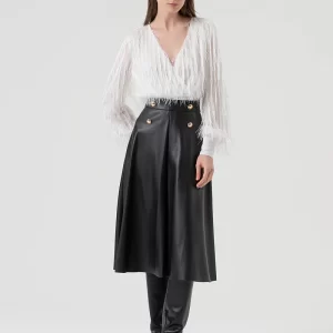 Saia Fracomina Flared with High Waist