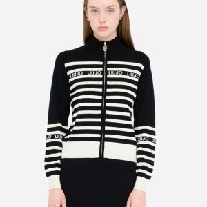 Casaco Liu Jo Striped Cardigan with zip