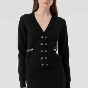 Casaco Fracomina Cardigan Double Breasted