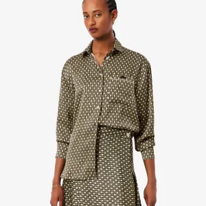 Camisa Lacoste Cetim Estampado