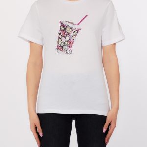 T-shirt Liu Jo With Print And Appliqués