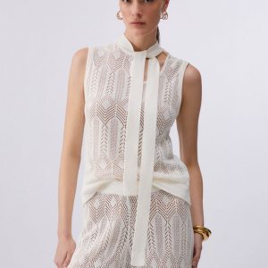 Blusa Liu Jo Knitted With Lace