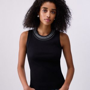 Top Liu Jo With Bejewelled Appliqués