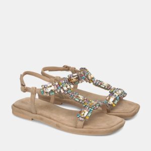 Sandálias Alma en Pena Rasa com Strass