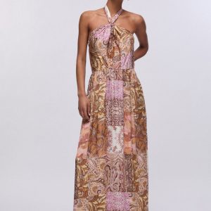 Vestido Liu Jo Long Printed Satin
