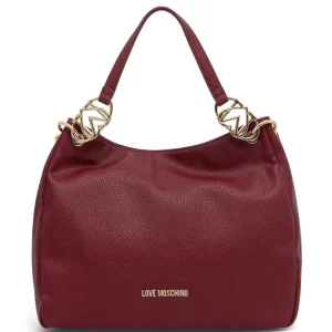 Mala Love Moschino Logo-Plaque Tote